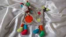 Doudou girafe, vache, gris, cercles, Nicotoy, Simba Toys
