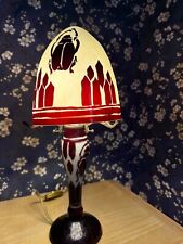 Lampe en pate de verre art nouveau