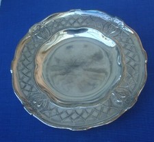 V69 Plat Assiette Présentation sur Pied Gallia Christofle Métal Argenté Ancien 1