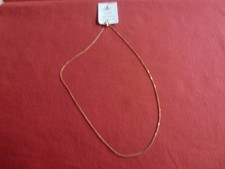 COLLIER PLAQUE OR MAILLE FINE