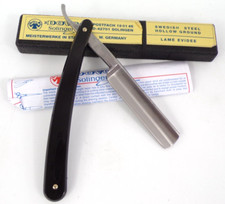 DOVO Solingen Rasoir coupe-choux noir lame évidée ( voir détails )