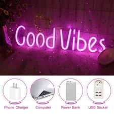 Enseigne néon rose vif décoration intérieure pour l'éclairage de chambre à co...