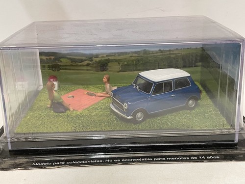Austin mini route - mini, bleue