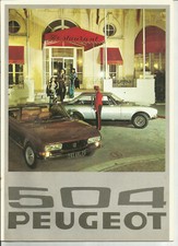 PEUGEOT 504 - 1976 - COUPE CABRIOLET V6 / catalogue brochure publicitaire