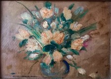 tableau huile signé Michel