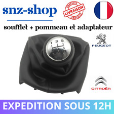 Pommeau Levier De Vitesse Peugeot 307 206 207 307 308 Cuir Soufflet Adaptateur