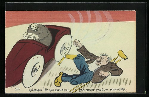 Automobiliste traverse un - un,
