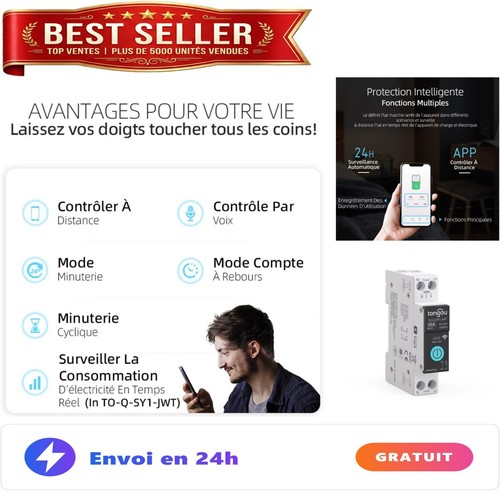 Interrupteur connecté fi - connecté, wi-fi