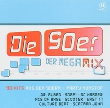 Die 90er-Der Mega Mix (2004) [2 CD] Eiffel 65, Dr. Alban, MC Hammer, Snap, Ha...