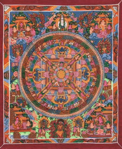 Népal thangka peinture lord - népal,