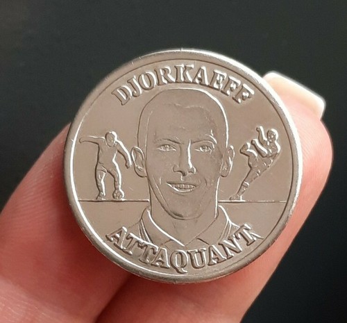 K07106 djorkaeff médaille fff - djorkaeff,