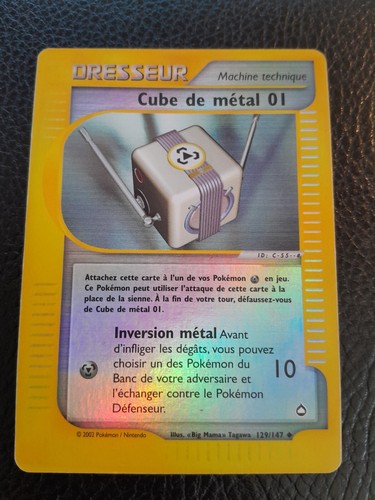 Carte pokémon cube métal - pokémon,