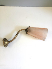 Applique murale Art Déco - Bronze et verre pressé- 1930