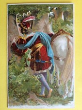 Superbe CPA Fantaisie Livret PRINCE CHEVAL NAINS LUTINS BELLE au Bois Dormant