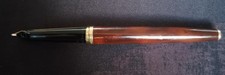 Stylo plume Ancien Waterman Laque Thuya. Plume En Or 18K 750