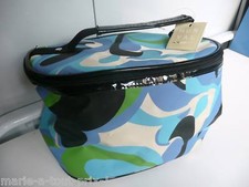 MURVAL VANITY TOILETTE avec miroir bleu vert et noir TROUSSE TOILETTE VOYAGE