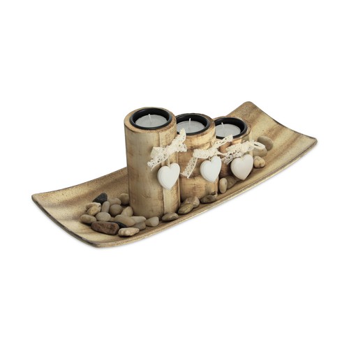 Porte bougies avec - , plateau