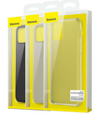 IPhone 11 Baseus Simple Série Transparent Mat Blanc Mat Noir Housse TPU