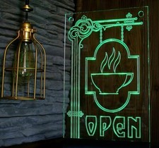 OPEN Café Bar Led Neon Sign