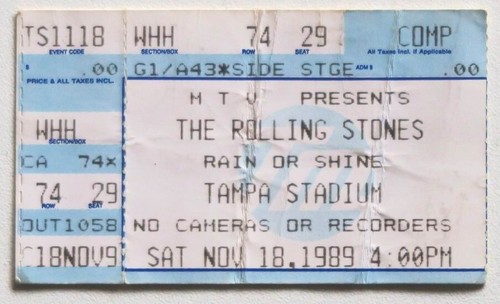 Billet concert ticket - stub, the
