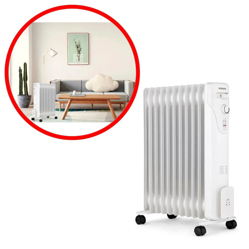 Radiateur bain huile 2500w - radiateur, d'huile