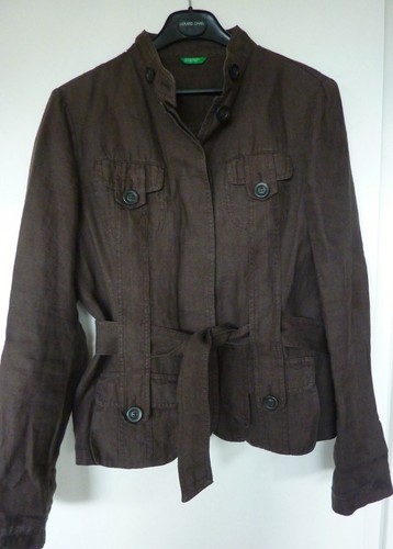 Veste saharienne lin - veste, marron