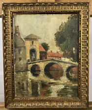 Huile sur panneau  École