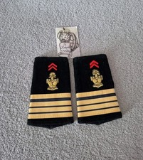 Paire de fourreaux d'épaule régiment du génie grade commandant velours