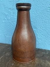 Bouteille cuir leather table billard Pool Brunswick Balke Collender USA Chicago