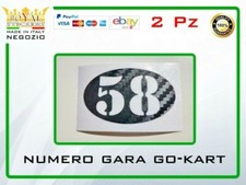 Adhésif Numéro Course Noir