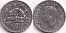 5 Cents 1941 Canada Georges VI