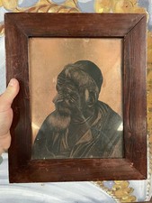 Pol ALBERTY Maroc 1936 Dessin sur Cuivre Gravure Ancien Peinture Marocain