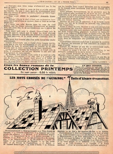 Mots fleches 1933 avec - mots,