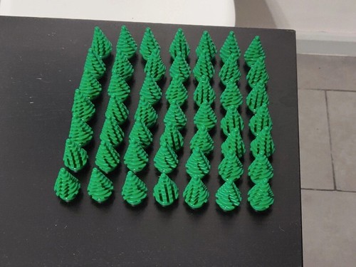 Lot arbres sapins verts - lot,