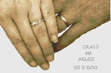 Kit Ou Modèle De Broderie Au Point De Croix - Florashell - Avec Cette Bague