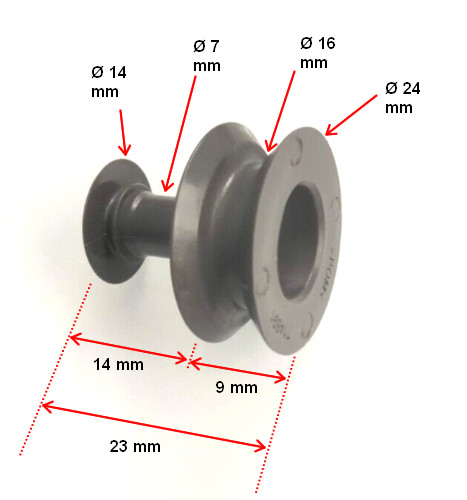 Roulette panier grise - de, lave