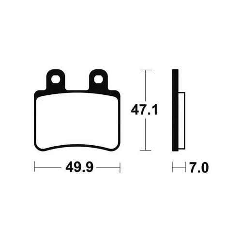 Plaquettes frein tecnium - frein, me273