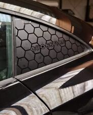 2x Stickers nid D'abeille Chrysler Crossfire Noir Mat Full Rouge Vitres Arrière 