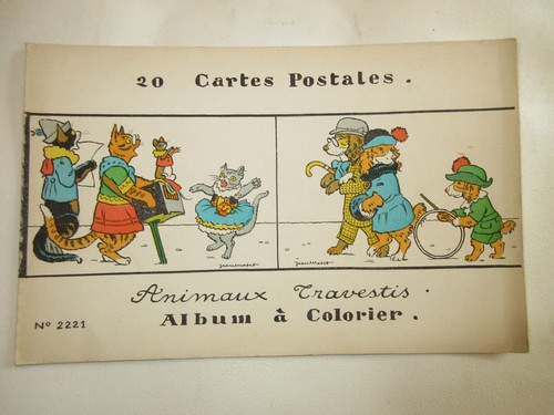 Ancien album colorier - à,
