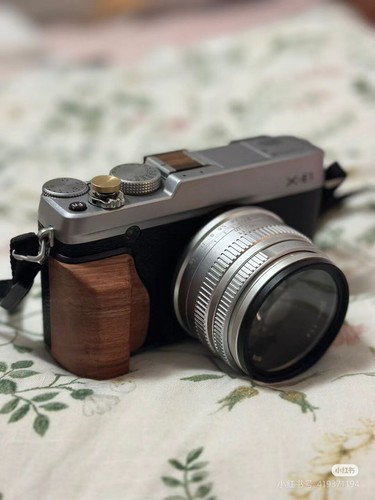 Wood wooden hand grip - grip, camera