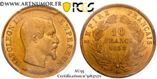Napoléon III - 10 Francs Or, 1858 A Paris | PCGS AU55