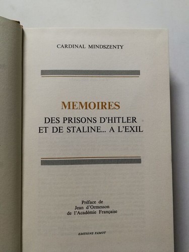 Mémoires des prisons hitler - mémoires,