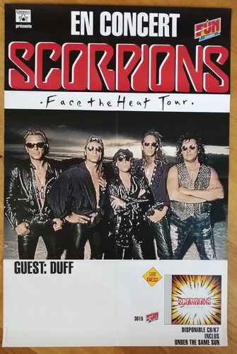 Scorpions affiche concert - scorpions,