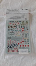 decals carpena F-84 international 2eme partie 1/72 reference 72/27