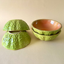 4 Bols vintage forme melon