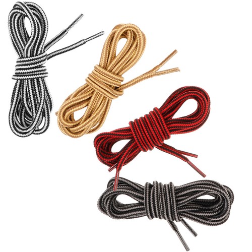 Pairs lacets tressés ronds - tressés,