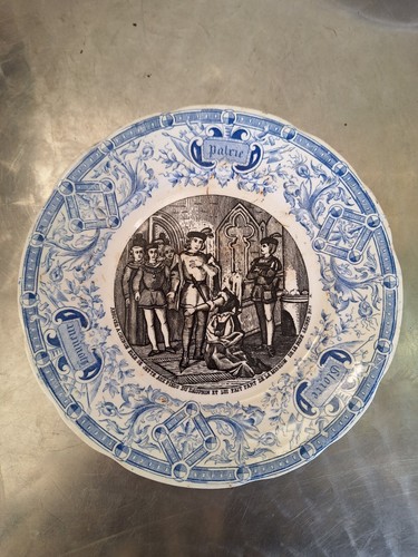 Ancienne assiette parlante - ancienne,
