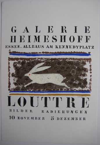 Louttre bissière affiche - louttre,