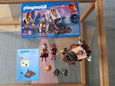 Boite complête chevalier avec canon 3320 Playmobil ( chateau , dragon rouge   ) 