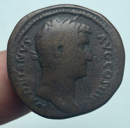 Monnaie romaine hadrien - romaine, ,